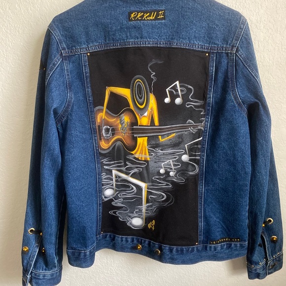 RK Kidd Art denim jacket JAZZ one of a kind - Picture 7 of 10